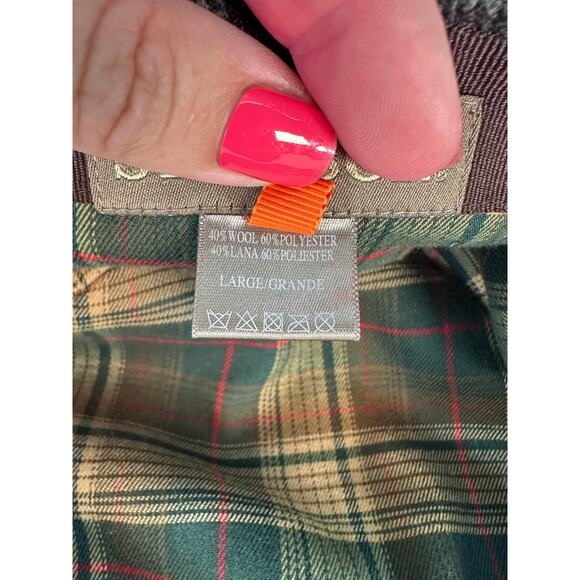 Stetson Men's sz L Wool Herringbone Driver Hat Paper Boy Peaky Blinders Grey - Picture 7 of 8